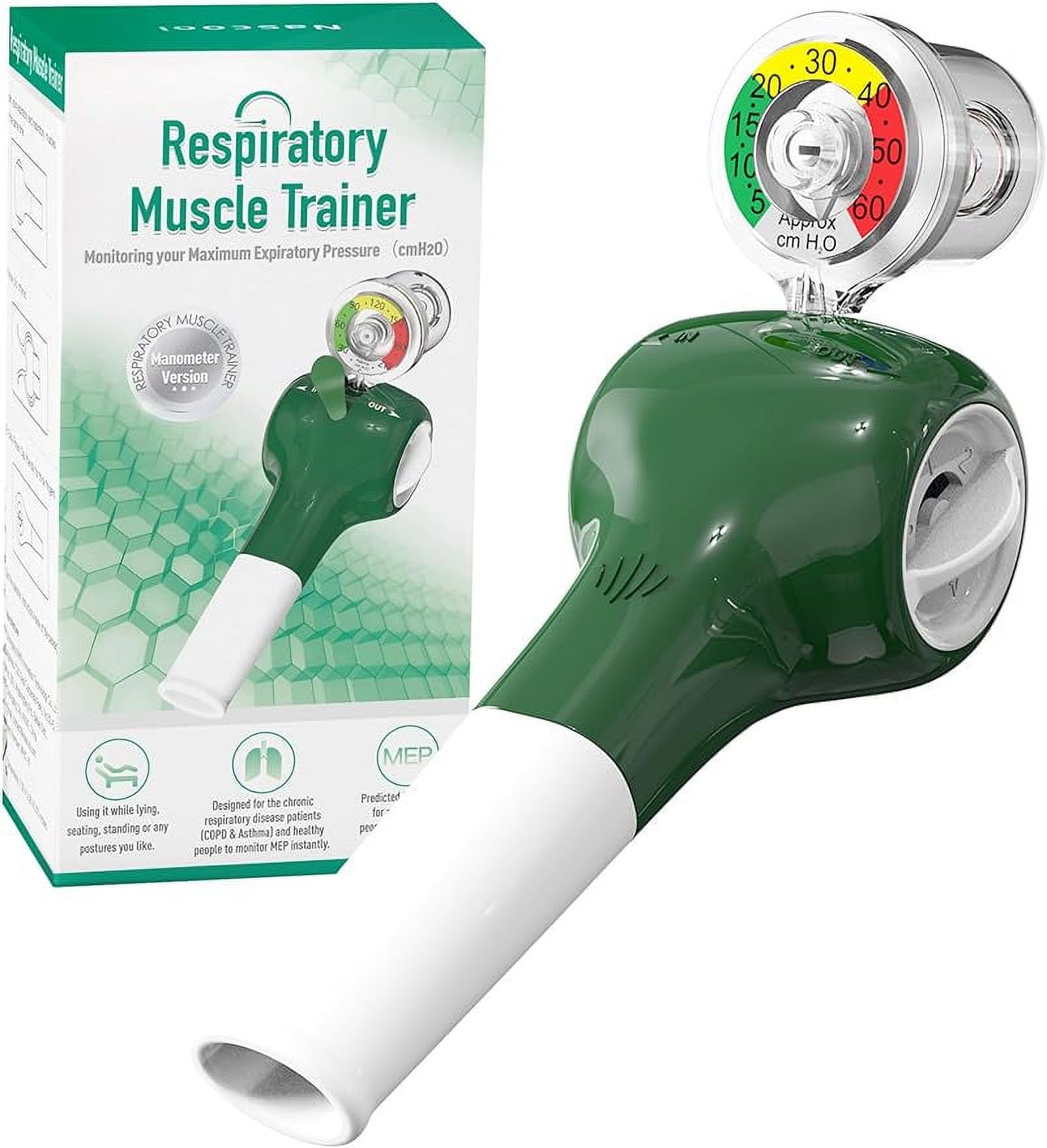 Nascool Breathing Exercise Device for Lungs, Inspiratory Respiratory