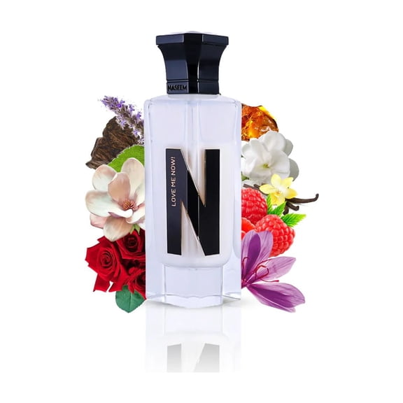 Naseem Love Me Now Aqua Eau De Parfum for Men & Women 75ml - Subtle Floral and Oud Blend - Long Lasting, Hypoallergenic, Alcohol-Free Perfume for All Skin Types