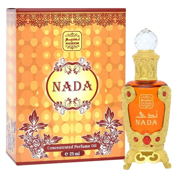 Naseem Nada Perfume Oil 25ml - Luxurious Floral, Vanilla Musk & Sandalwood Scent - Long-Lasting, Alcohol-Free Oil Perfume for All Occasions - for Fragrance Lovers