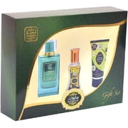 Naseem Sadaat 3-in-1 Gift Set | Aqua Parfum 80ml + Roll-On Perfume Oil 24ml + Body Cream 50g | Tropical Fruity Floral Long-Lasting Fragrance for Men & Women