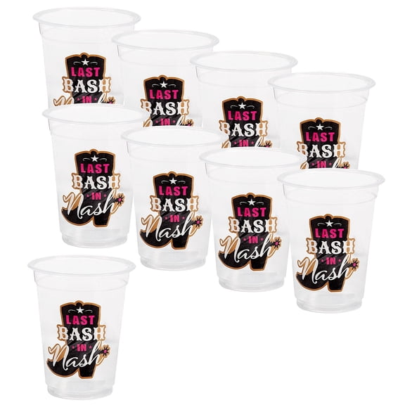 Nash Bash Bachelorette Party Disposable BPA-Free Plastic Cups Bulk 100 Ct