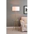 thumbnail image 1 of Nash Floor Lamp with Tray with Brass Finish, 1 of 8