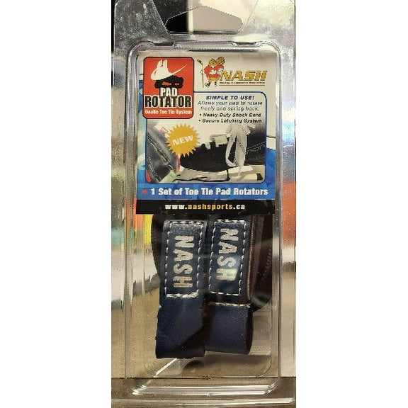 Nash Ice Hockey Goalie Pad Rotator System - Shock Cord Toe Ties, Pair (Royal)
