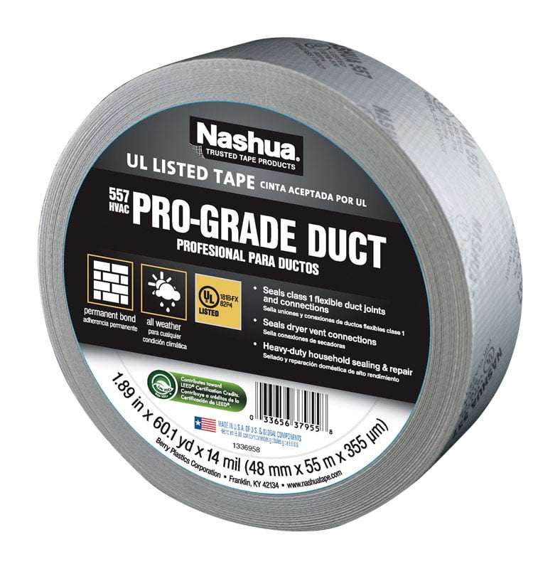 Duct Tape, Gray, 60 yd L, 1-7/8 in W 557