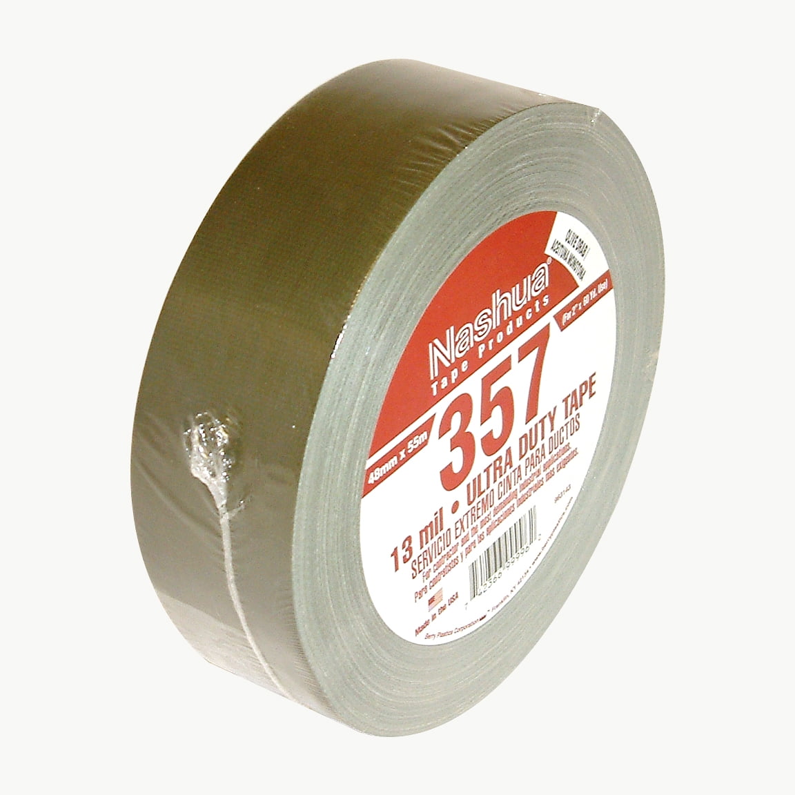 Nashua Premium Grade Duct Tape (357): 2 in. (48mm actual) x 60 yds. (Olive Drab) branded