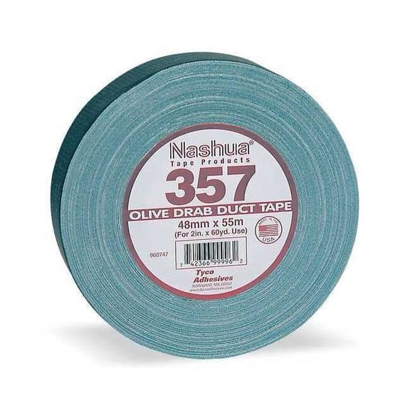 Nashua Duct Tape, Olive, 60 yd L, 2-3/4 in W 357