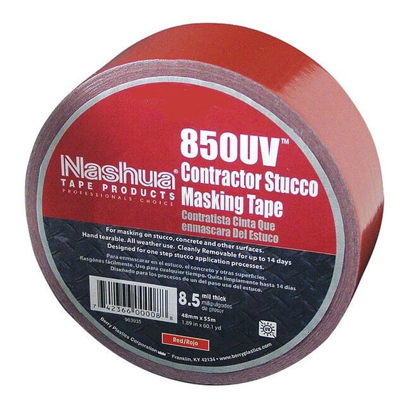 Duct Tape, Red, 60 yd L, 1-7/8 in W 850UV