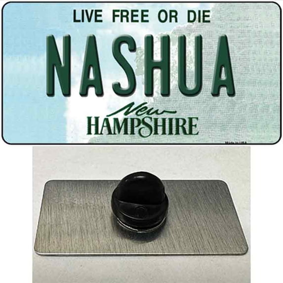 Nashua New Hampshire State Novelty Metal Hat Pin 1.5" x 0.75" Hat Pin (PIN)