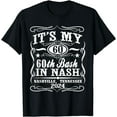 thumbnail image 1 of Nashville 60th Birthday Whiskey Themed T-Shirt, 1 of 3