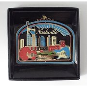 Nashville Brass Ornament Black Leatherette Box