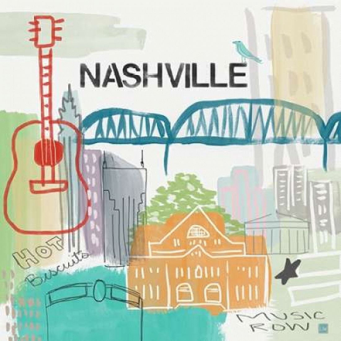 Nashville Canvas Art - Linda Woods (24 x 24)