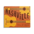 thumbnail image 1 of Nashville City of Music Guitars Performing & Arts Graphic Art Gallery Wrapped Canvas Print Wall Art, 1 of 7