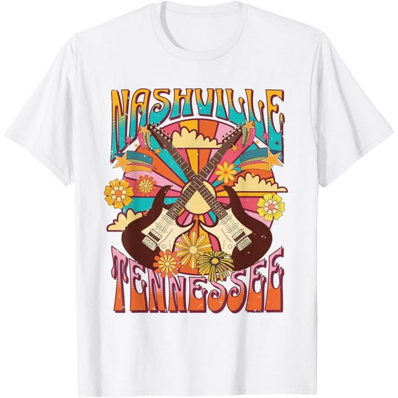 Nashville Country Music City Girls Trip Retro Nash Bash Bach T-Shirt Tops Tee