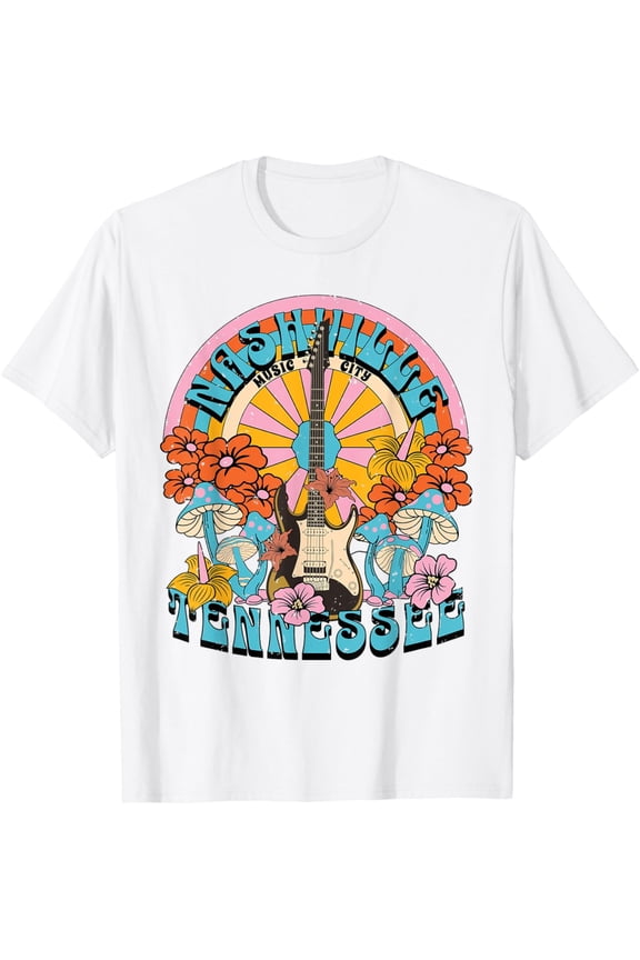 Nashville Country Music City Girls Trip Retro Nash Bash Bach T-Shirt Tops Tee