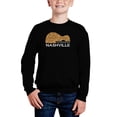 thumbnail image 1 of Nashville Guitar - Boy's Word Art Crewneck Sweatshirt, 1 of 3