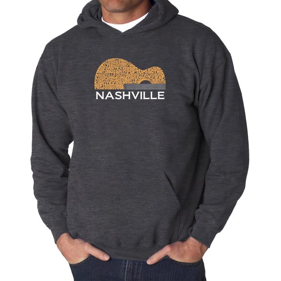 Nashville Guitar - Men's Word Art Hooded Sweatshirt