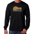 thumbnail image 1 of Nashville Guitar - Men's Word Art Long Sleeve T-Shirt, 1 of 2