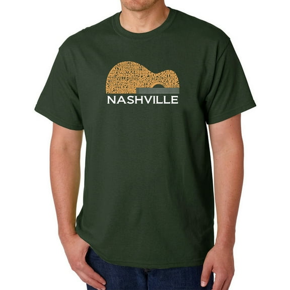 Nashville Guitar - Men's Word Art T-Shirt