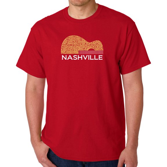 Nashville Guitar - Men's Word Art T-Shirt