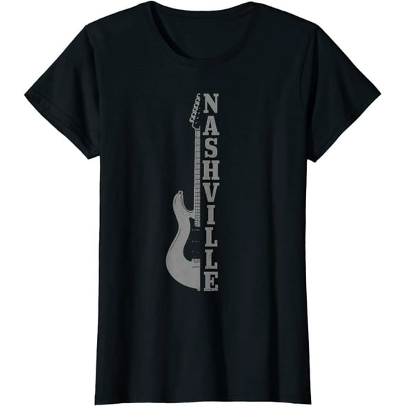 Nashville Guitar Tennessee Vintage Country Music City T-Shirt