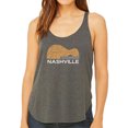 thumbnail image 1 of Nashville Guitar - Women's Premium Word Art Flowy Tank Top, 1 of 2