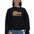 thumbnail image 1 of Nashville Guitar - Women's Word Art Crewneck Sweatshirt, 1 of 2