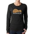 thumbnail image 1 of Nashville Guitar - Women's Word Art Long Sleeve T-Shirt, 1 of 2