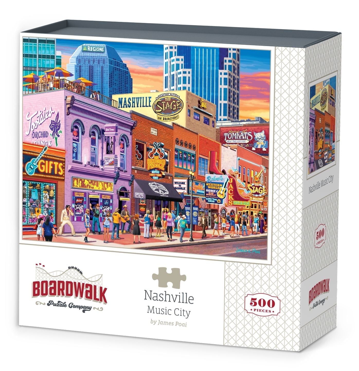 Nashville Music City - 500 Piece Boardwalk Jigsaw Puzzle
