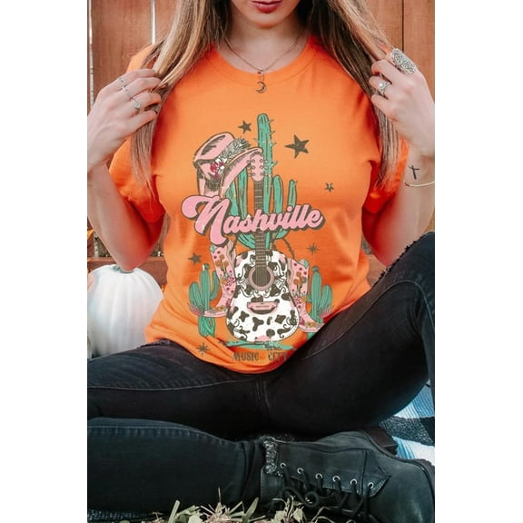 Nashville Music City Graphic Tee