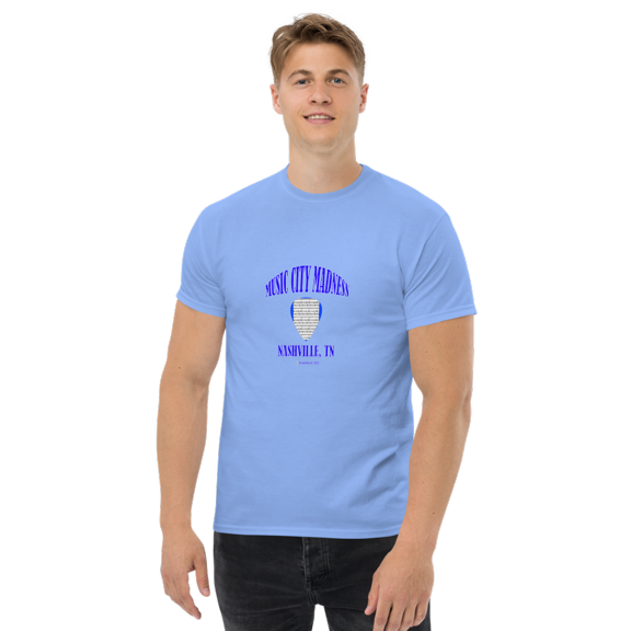 Nashville - Music City Madness - Unisex classic tee (Carolina Blue, S)