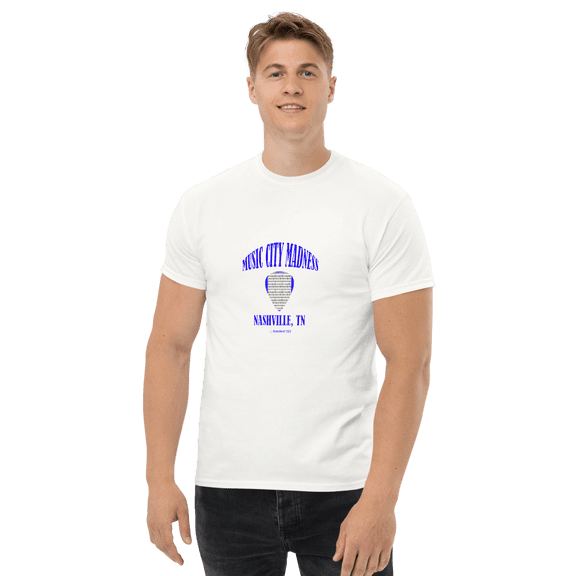 Nashville - Music City Madness - Unisex classic tee (White, M)