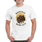 Nashville Music City T-Shirt Men -Smartprints Designs, Male x-Large