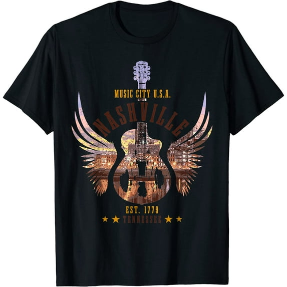 Nashville Music City USA Vintage T-Shirt