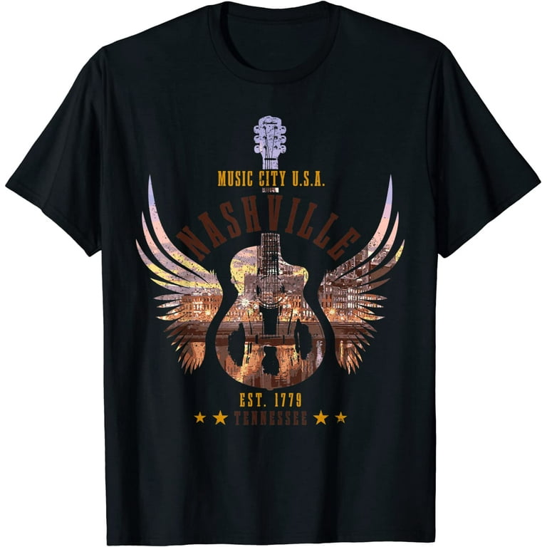 Nashville Music City Usa Vintage T-Shirt Nashville Music City Usa Vintage T-Shirt