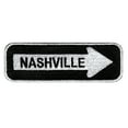 thumbnail image 1 of Nashville One Way Sign Embroidered Iron-on Patch, 1 of 1