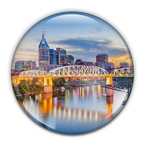 Nashville Paperweight in Gift Box, 3 Inch Crystal Dome, Perfect for House Warming Gift
