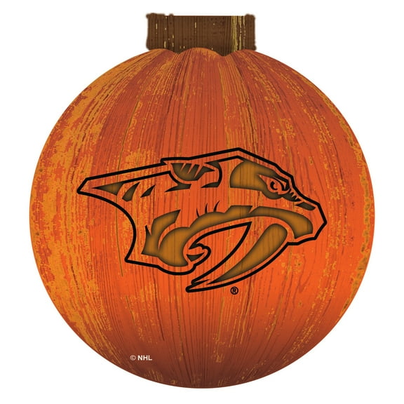 Nashville Predators 12'' Pumpkin Sign