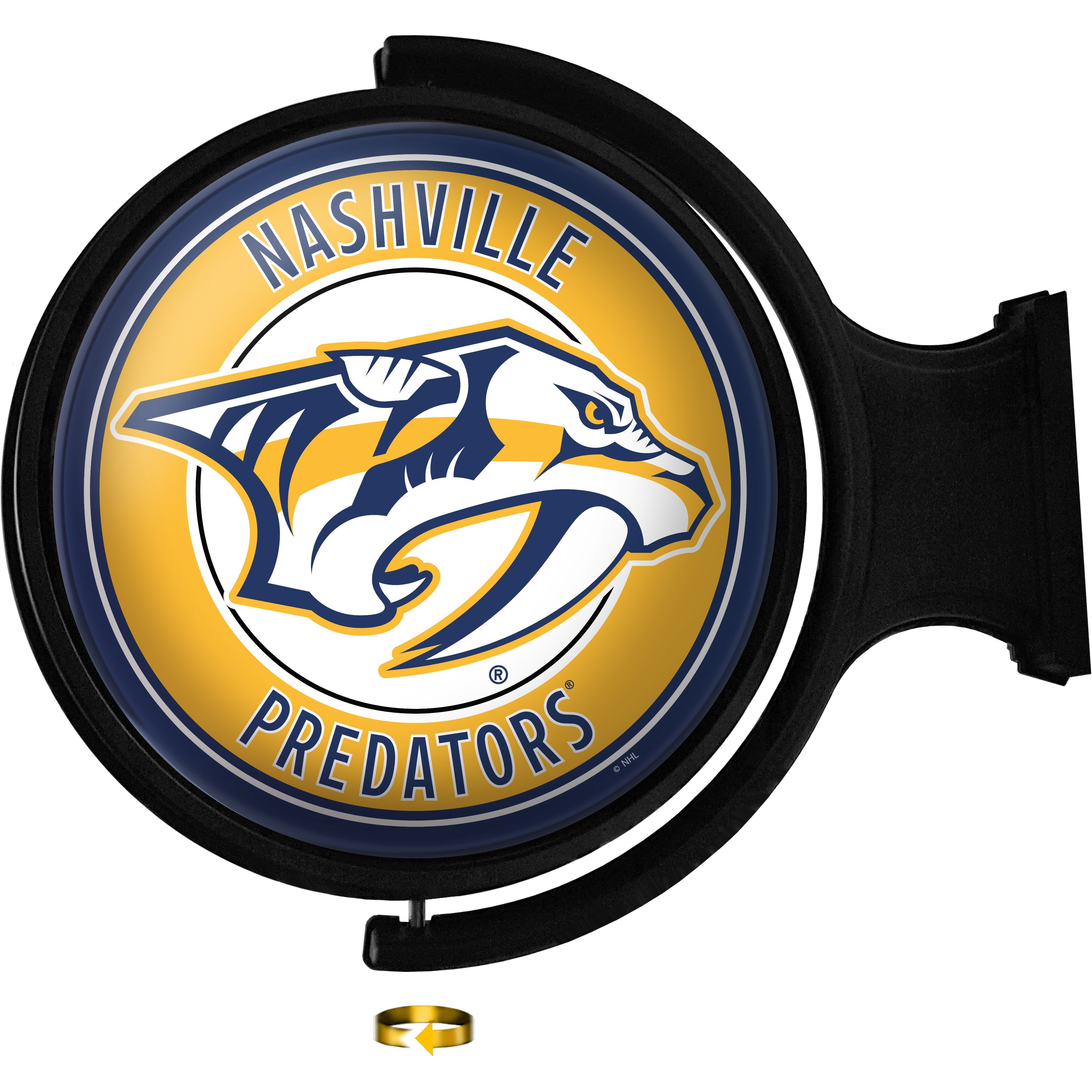 Nashville Predators 23'' x 21'' Team Illuminated Rotating Wall Sign ...