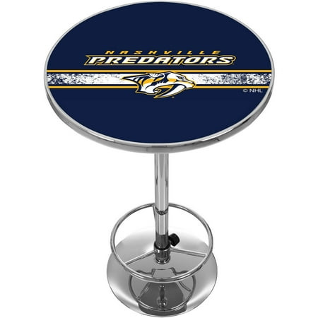 Nashville Predators NHL Chrome Pub Table - Blue, White, Yellow