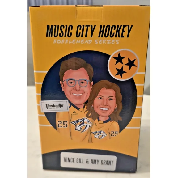 Nashville Predators Vince Gill and Amy Grant Bobblehead