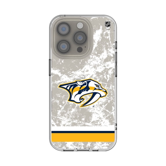 Nashville Predators iPhone Stripe Clear Ice Case