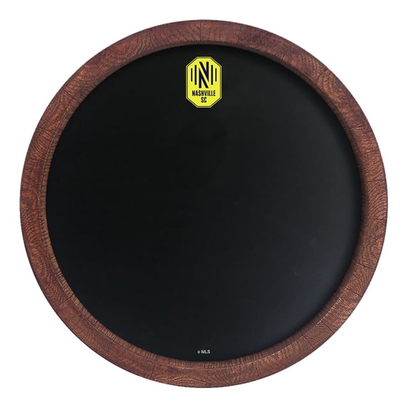 Nashville SC 20.25'' Round Chalkboard Faux Barrel Top Sign