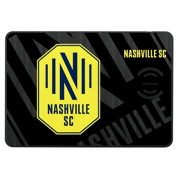 Nashville SC Mono Tilt Logo Wireless Charger & Mouse Pad