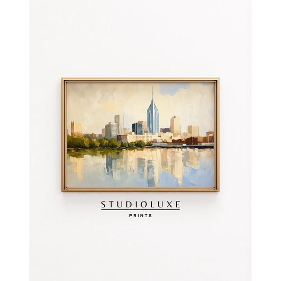 Nashville Skyline Cityscape Poster Unframed Paper Print