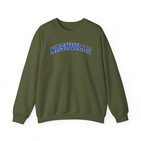 Nashville Sweatshirt Gifts Crew Neck Shirt Long Sleeve Unisex