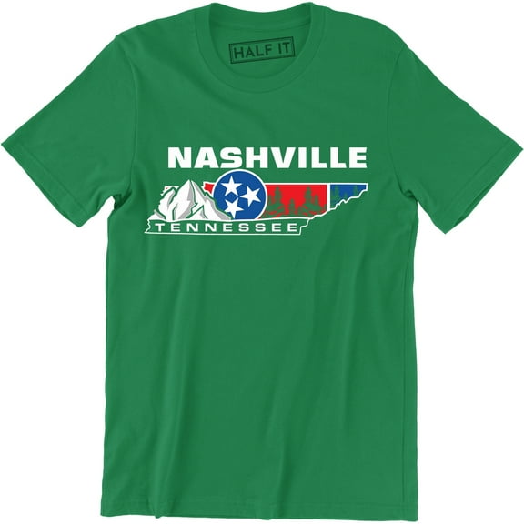Nashville Tennessee Cityscape Skyline State - Men's T-Shirt