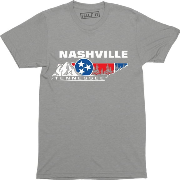 Nashville Tennessee Cityscape Skyline State - Men's T-Shirt