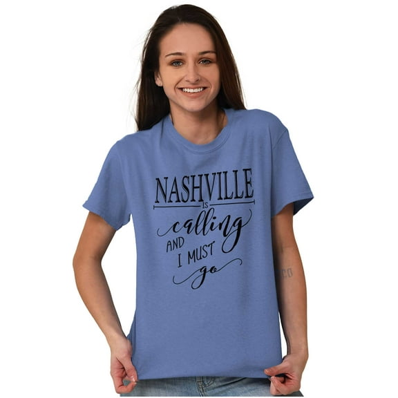 Nashville Tennessee Is Calling Women's Graphic T Shirt Tees Brisco Brands L