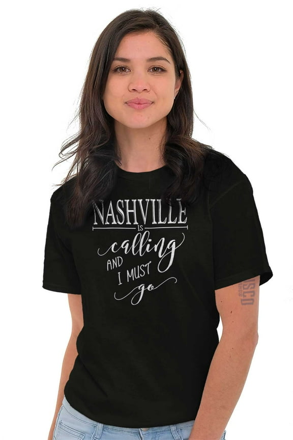 Nashville Tennessee Is Calling Women's Graphic T Shirt Tees Brisco Brands L