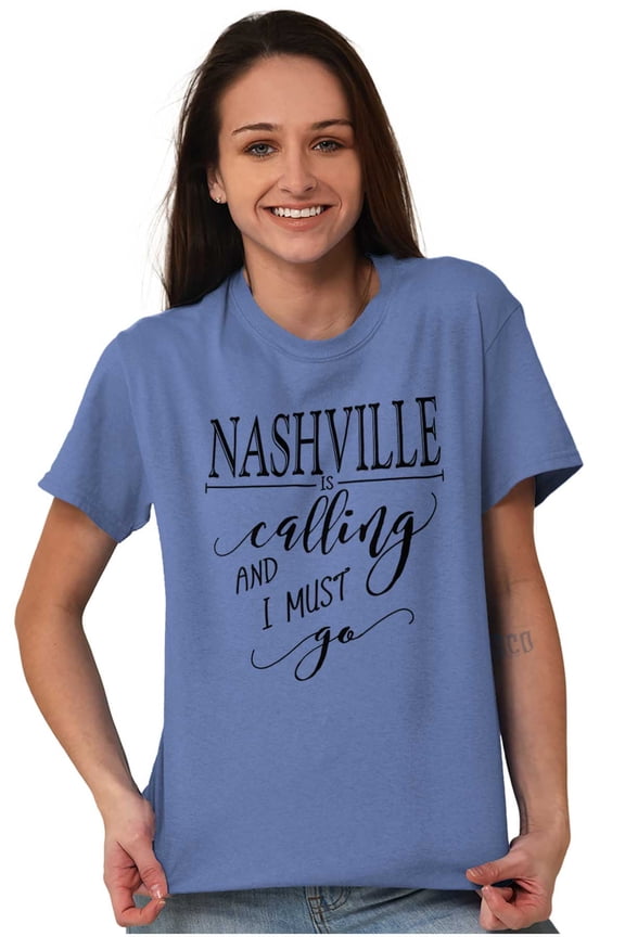 Nashville Tennessee Is Calling Women's Graphic T Shirt Tees Brisco Brands S